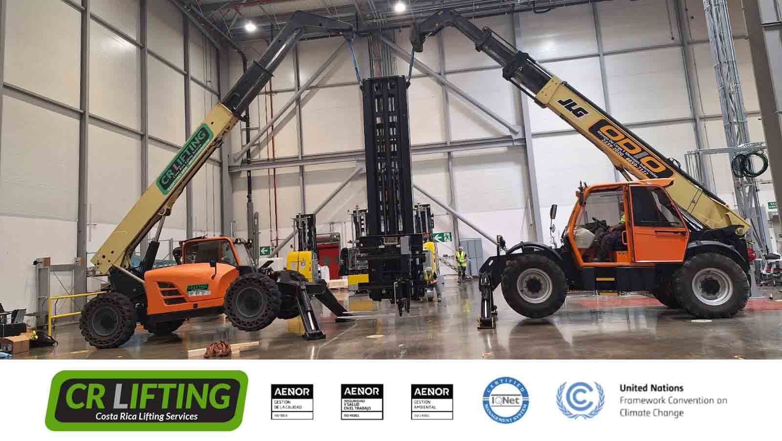 ¡Levantamiento de apilador, con telehandlers!