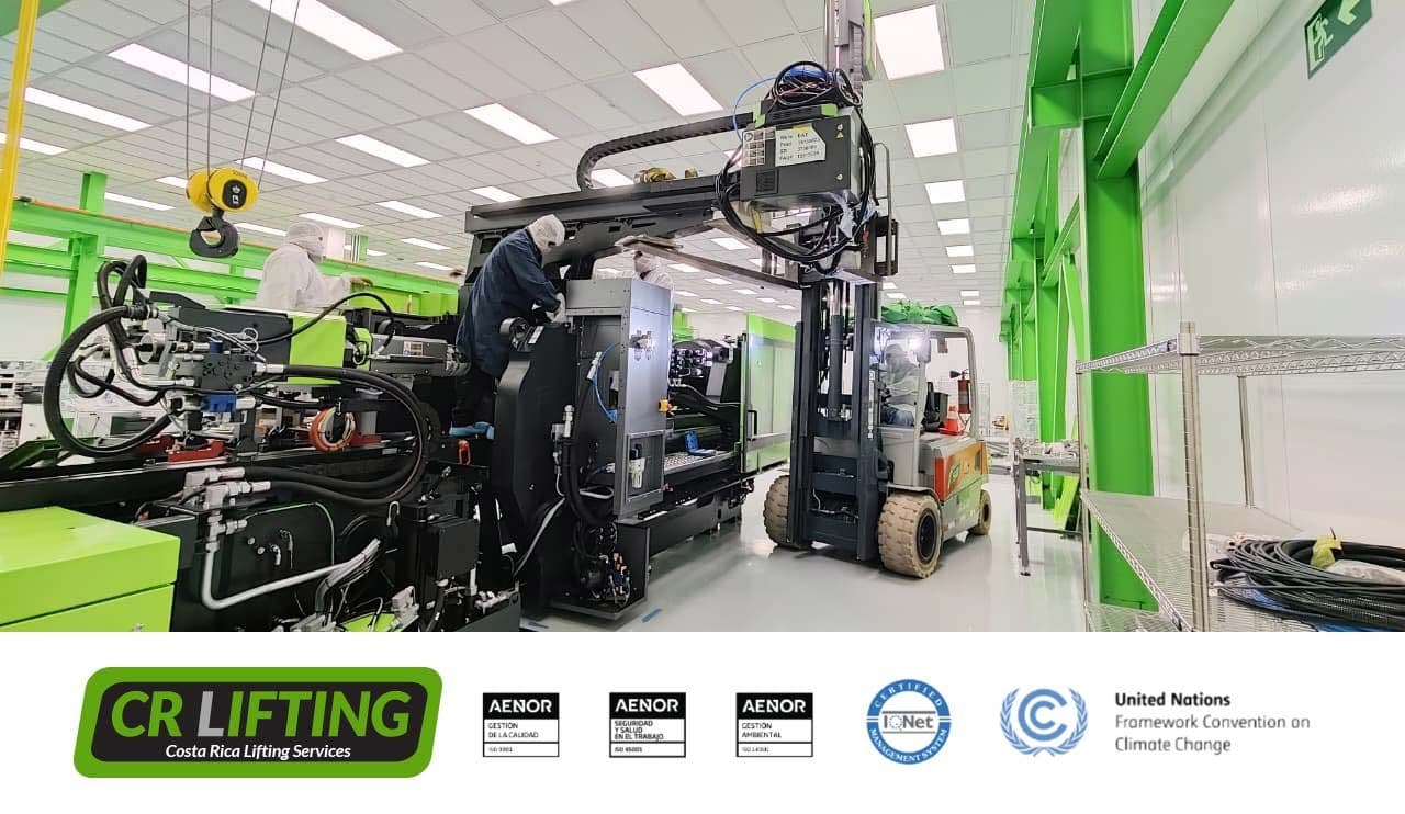 ¡Calibración industrial, montacargas eléctrico!